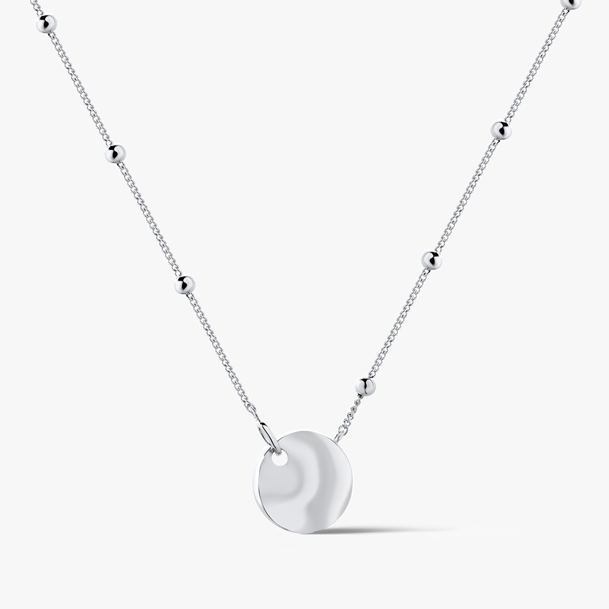 W.KRUK Naszyjnik srebrny z kółeczkiem