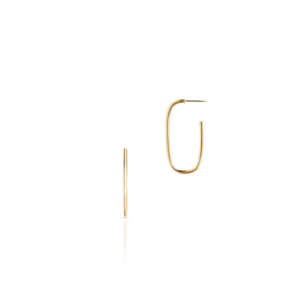 W.KRUK Kolczyki złote geometryczne