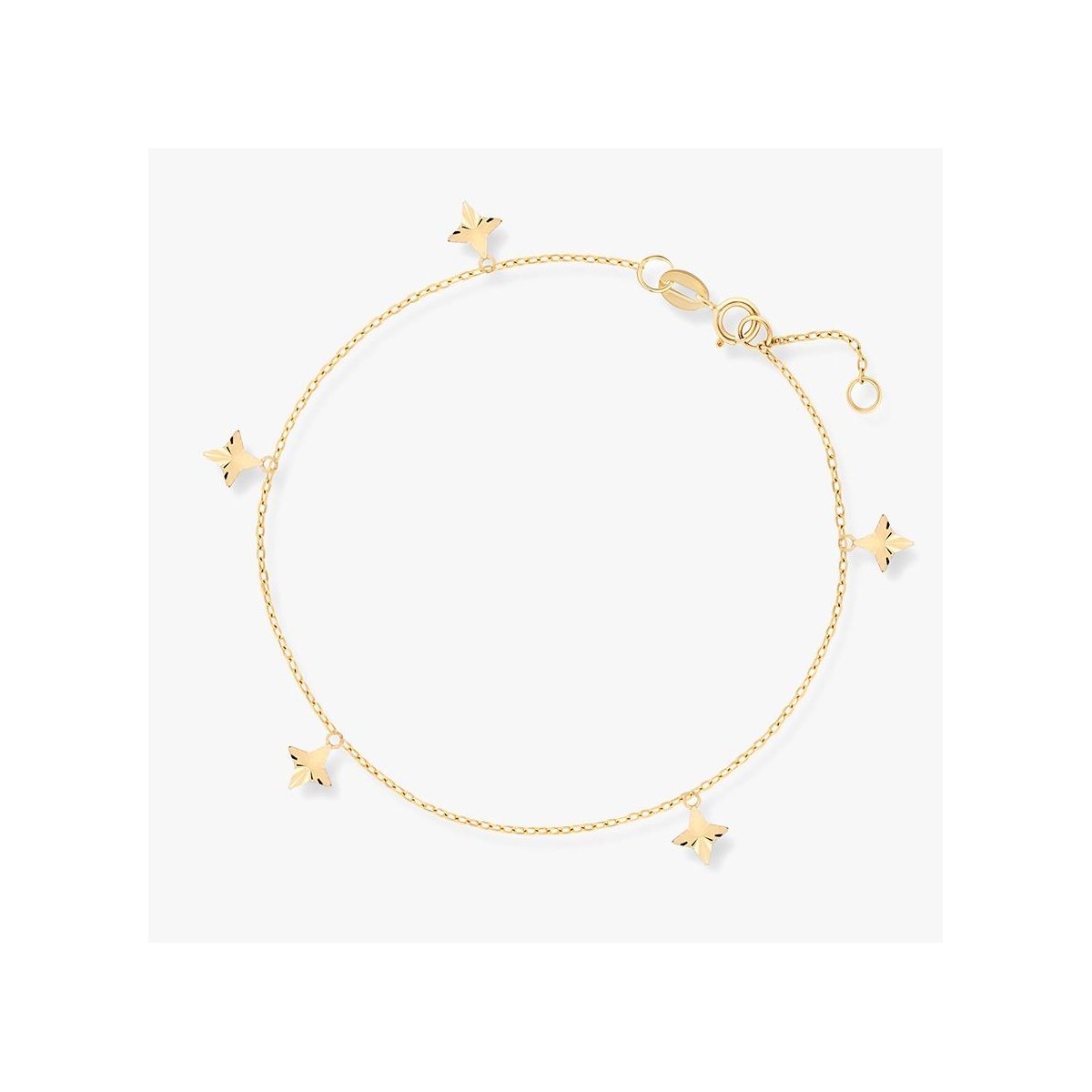 W.KRUK Bransoleta złota z wiszącymi gwiazdkami