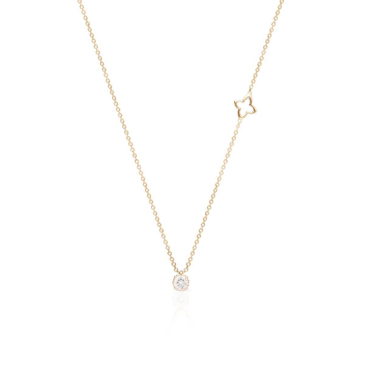 W.KRUK Naszyjnik złoty z brylantem RECARLO