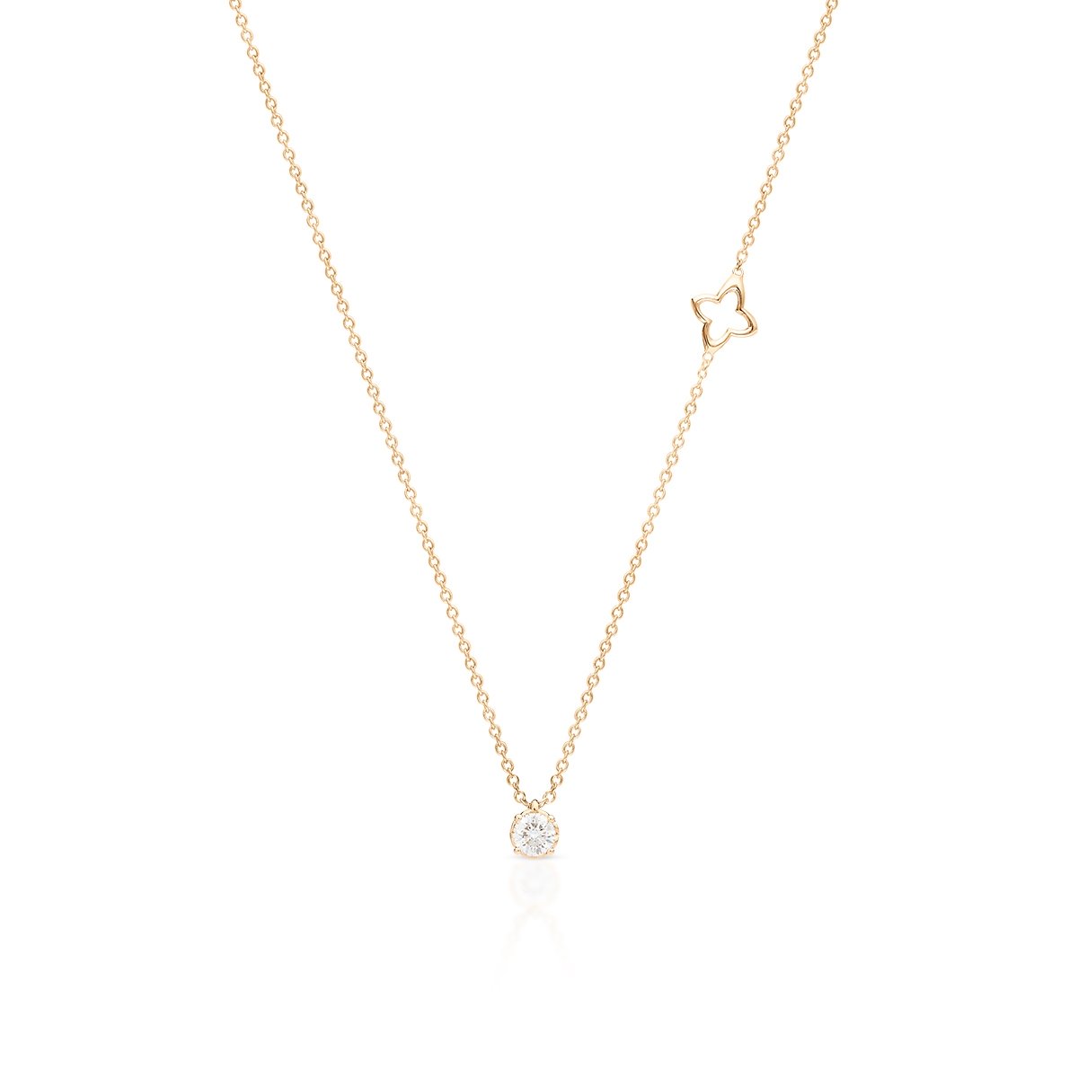 W.KRUK Naszyjnik złoty z brylantem RECARLO