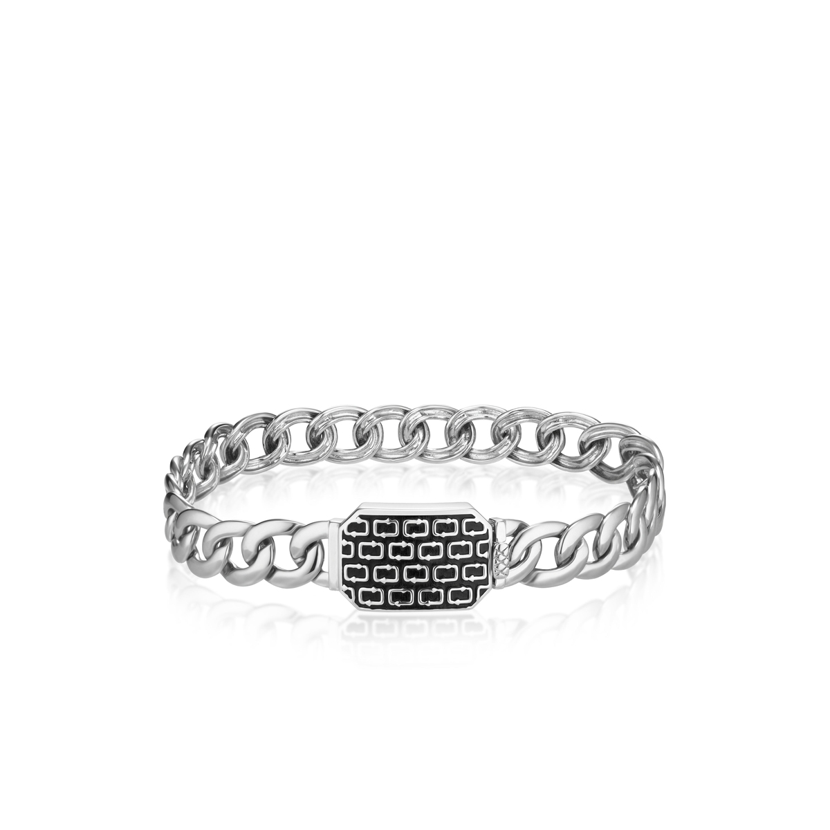 W.KRUK Bransoleta srebrna męska Longplay