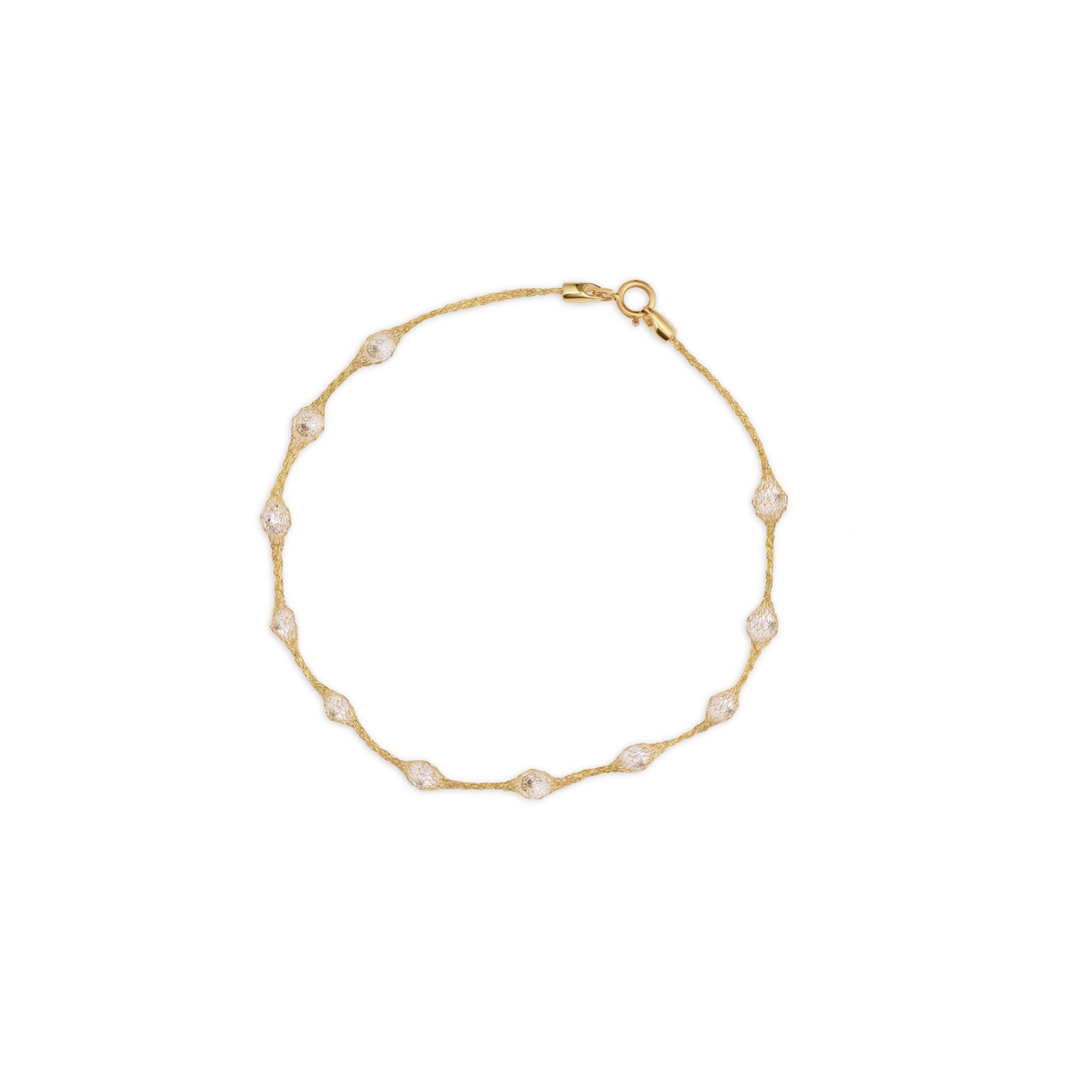 W.KRUK Bransoleta złota z cyrkoniami