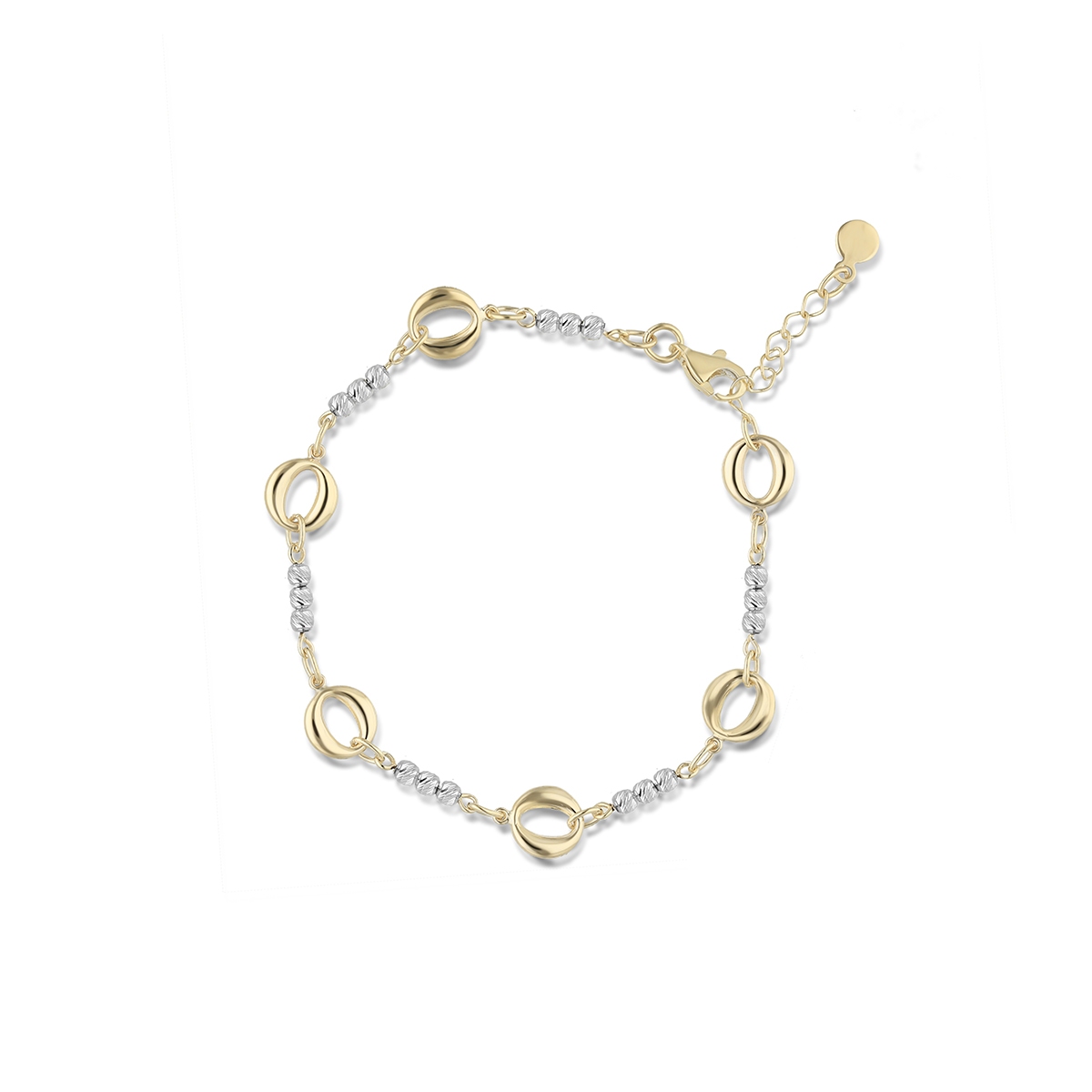 W.KRUK Bransoleta złota bicolor