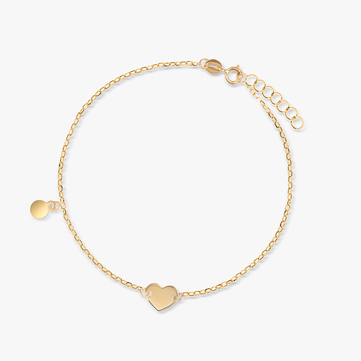 W.KRUK Bransoleta złota z sercem
