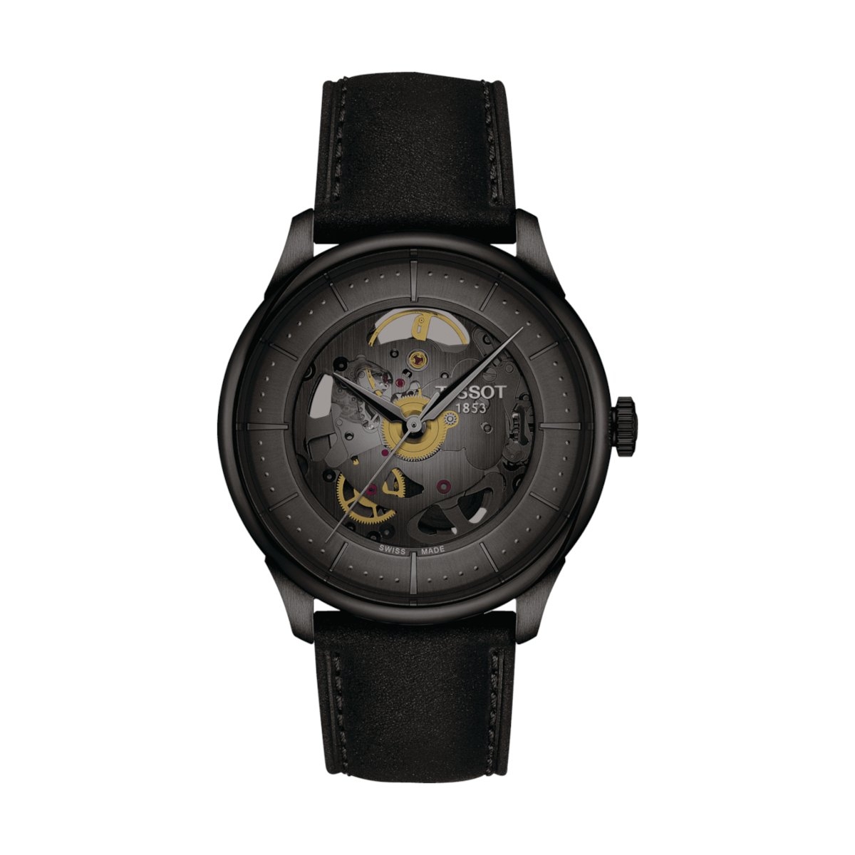 W.KRUK TISSOT CHEMIN DES TOURELLES SKELETON 39MM