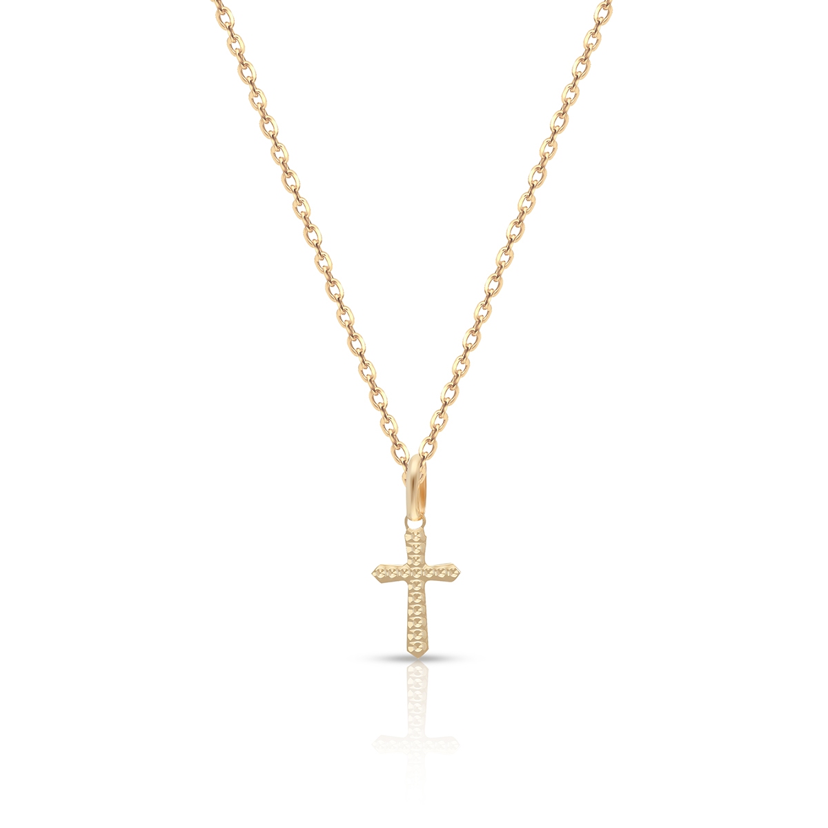 W.KRUK Wisiorek złoty krzyżyk