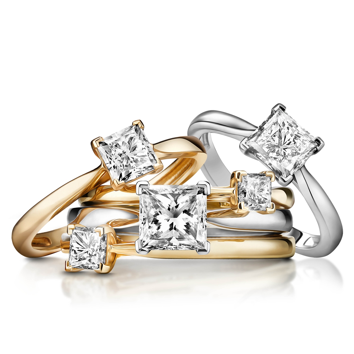 W.KRUK Pierścionek zaręczynowy złoty Niezwykły