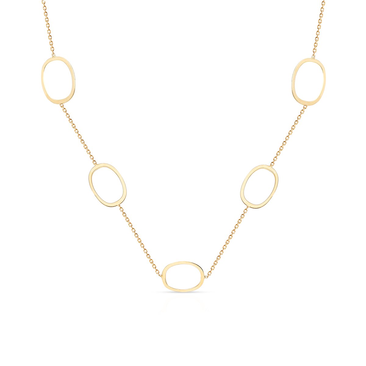 W.KRUK - Naszyjnik złoty geometryczny