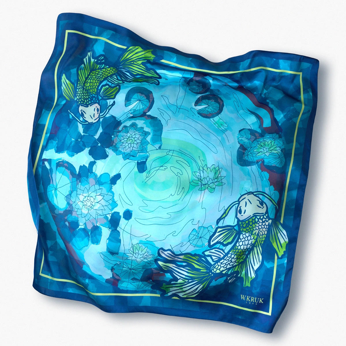 W.KRUK Chusta jedwabna KOI