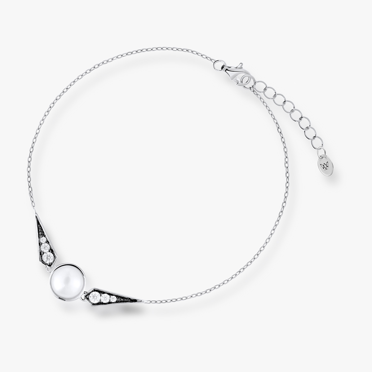 W.KRUK Bransoleta srebrna Royal Star