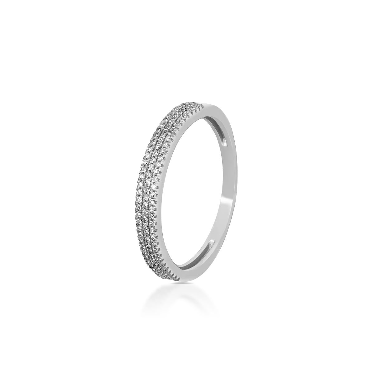 W.KRUK Pierścionek złoty z diamentami