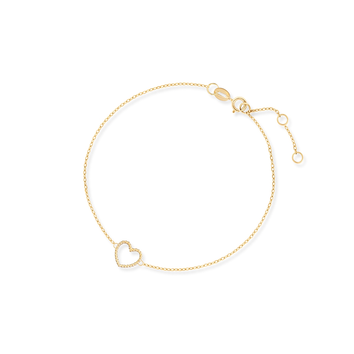 W.KRUK Bransoleta złota z sercem