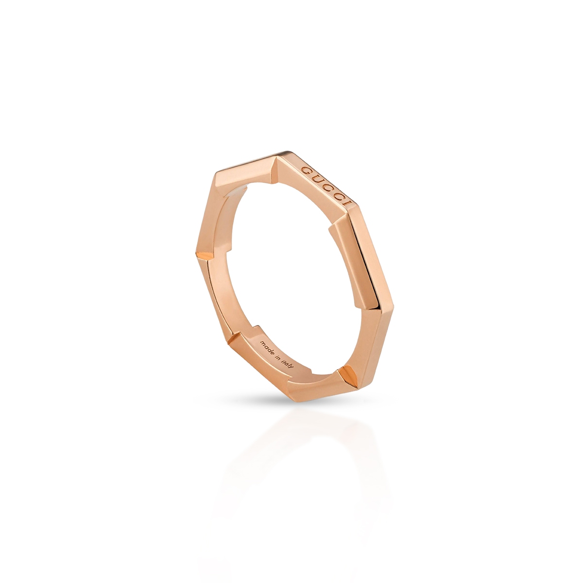 W.KRUK Pierścionek różowe złoto Gucci