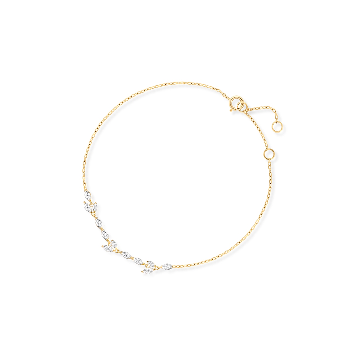 W.KRUK Bransoleta złota z cyrkoniami Ceremonials