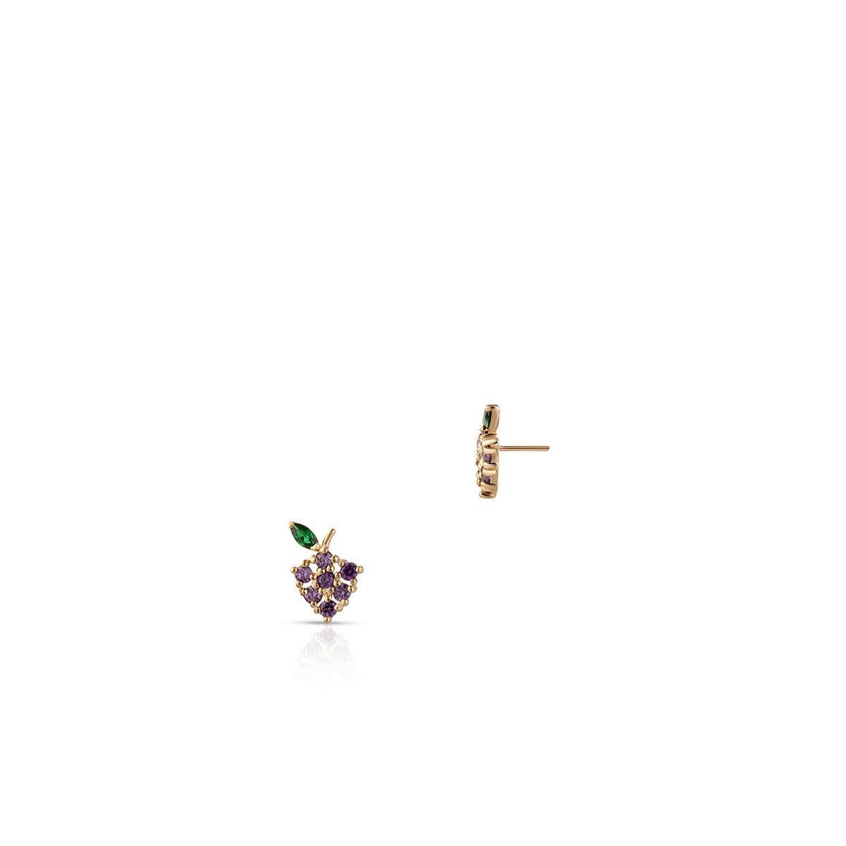 W.KRUK Kolczyki złote jagoda