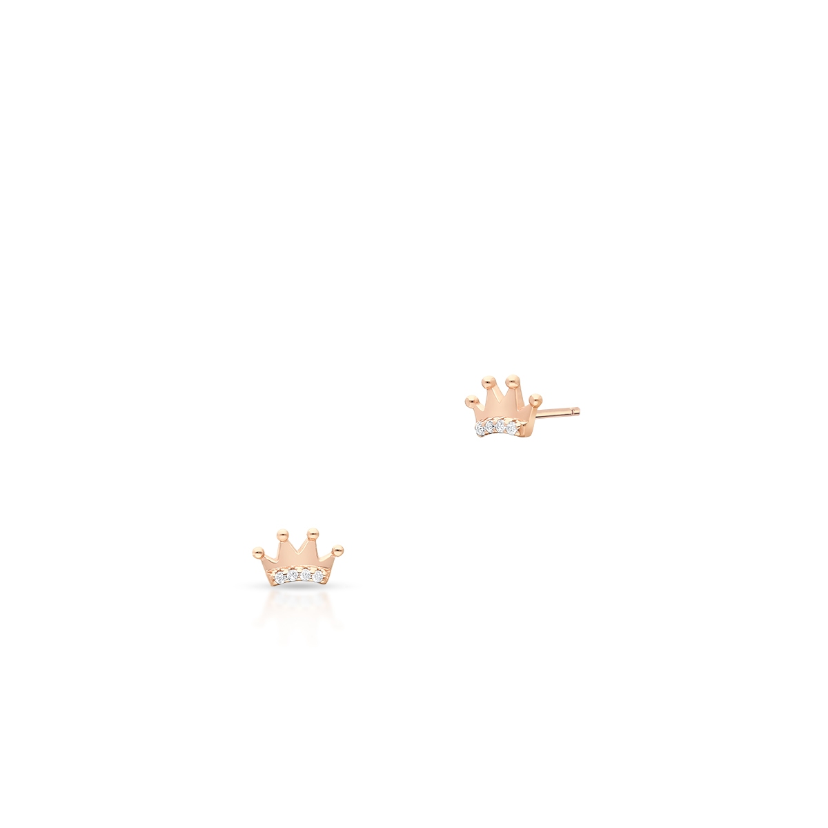 W.KRUK Kolczyki srebrne pozłacane princess