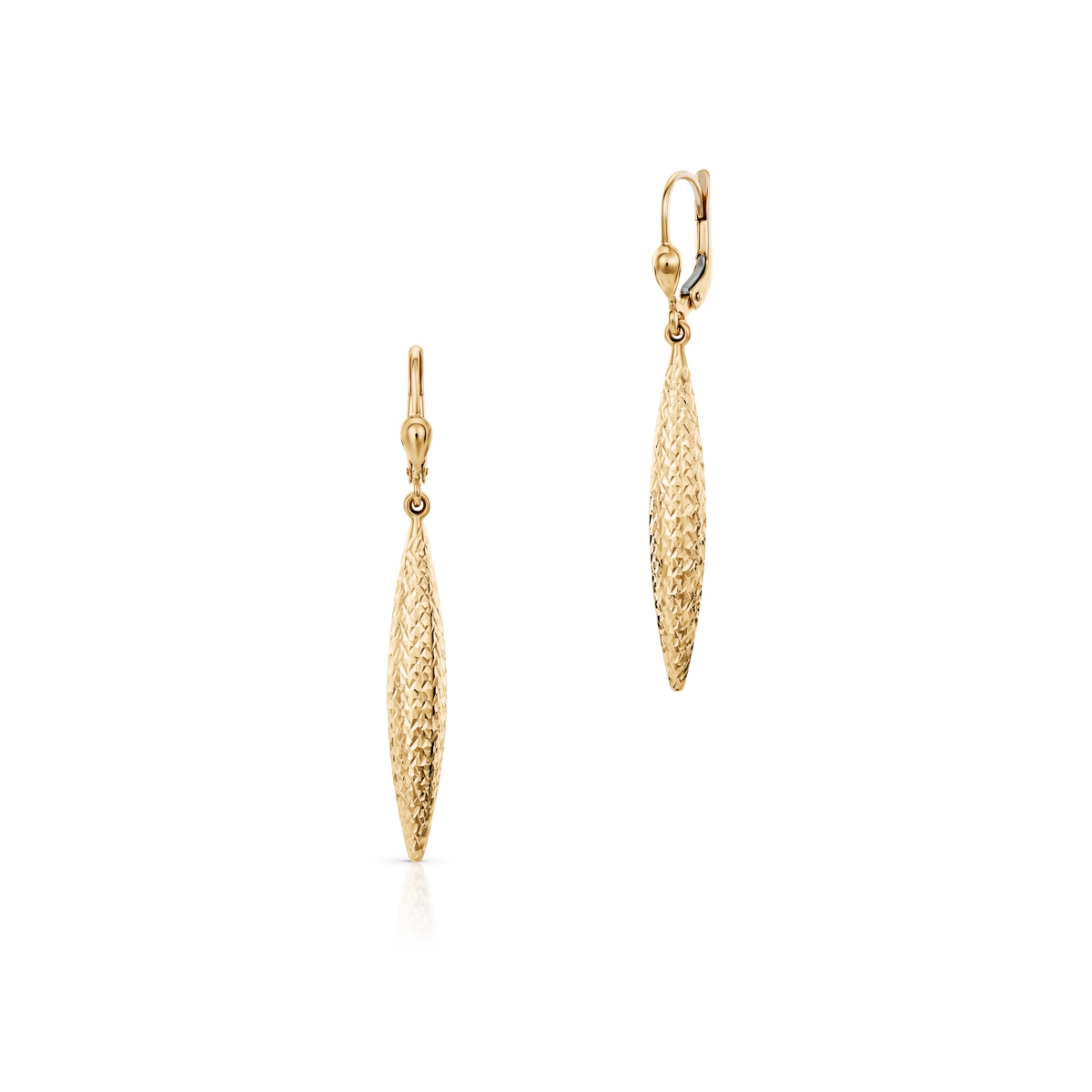 W.KRUK Kolczyki złote wiszące