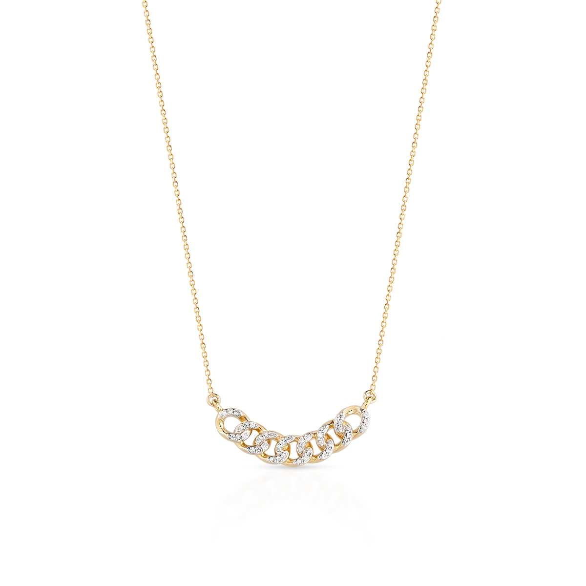 W.KRUK Naszyjnik złoty z diamentami W.KRUK