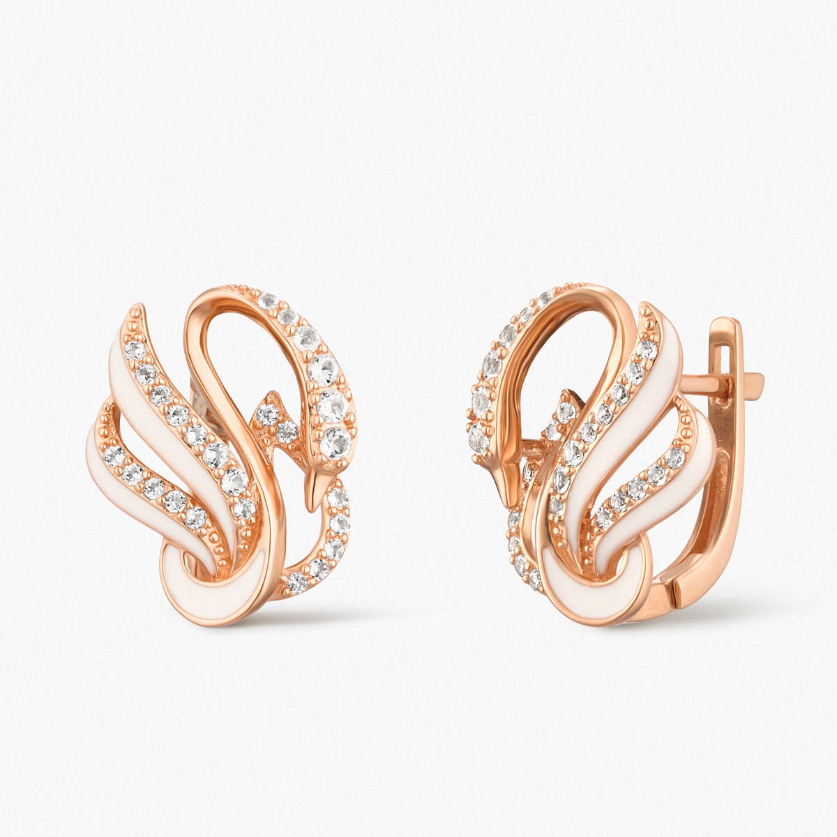 W.KRUK Kolczyki złote Balerina