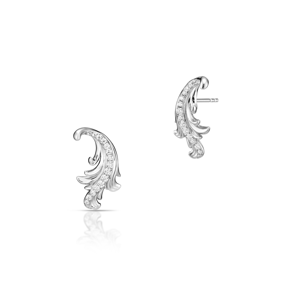 W.KRUK Kolczyki srebrne Baśniowa