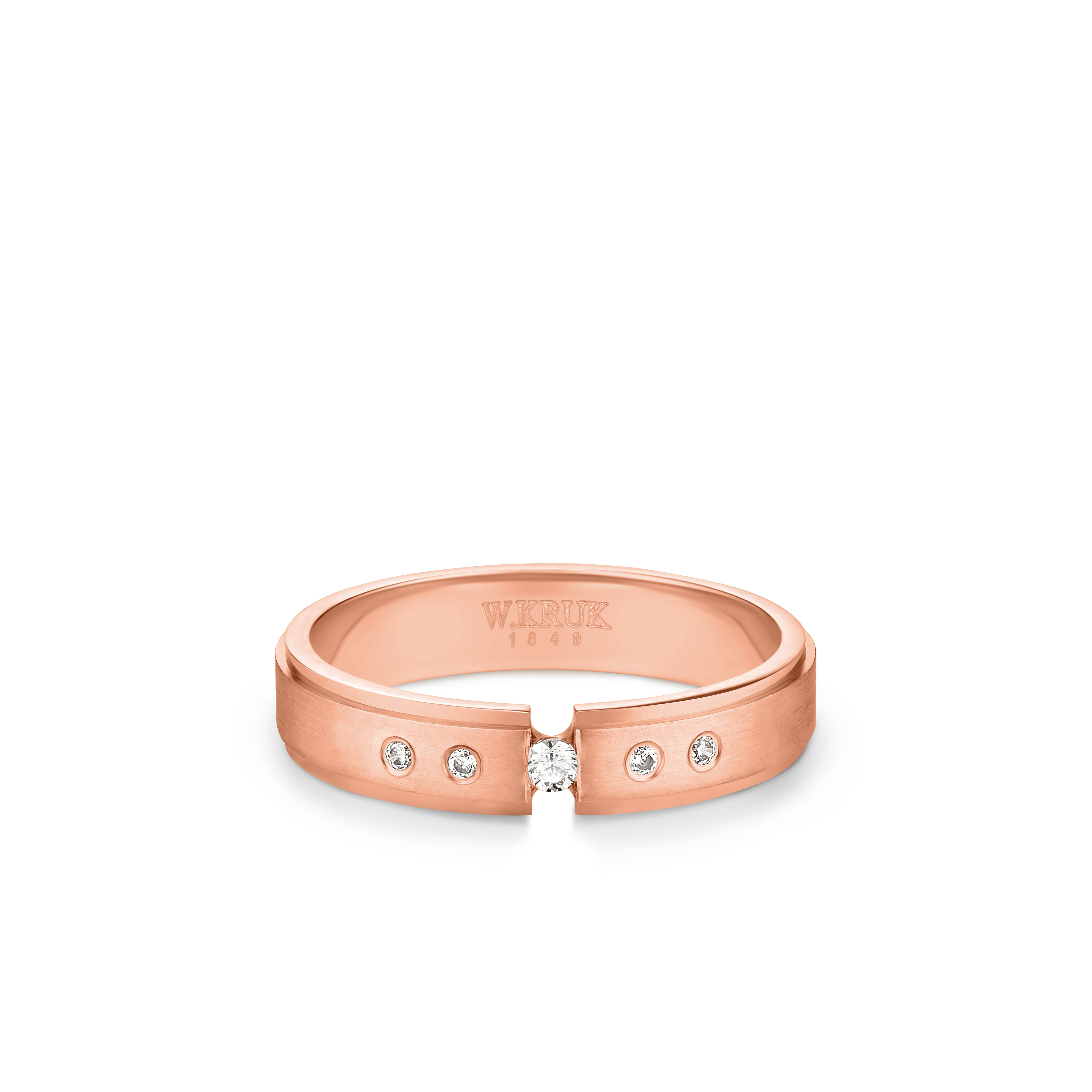 W.KRUK - Obrączka ślubna złota ROMANA damska