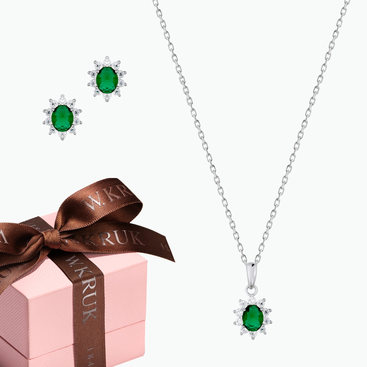 W.KRUK KOMPLET BŁYSZCZĄCA ZIELEŃ