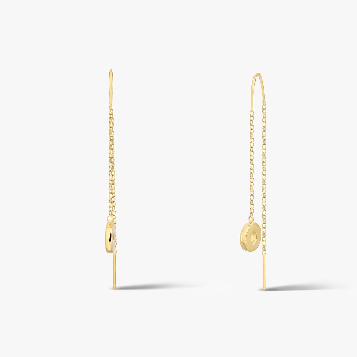 W.KRUK Kolczyki srebrne pozłacane