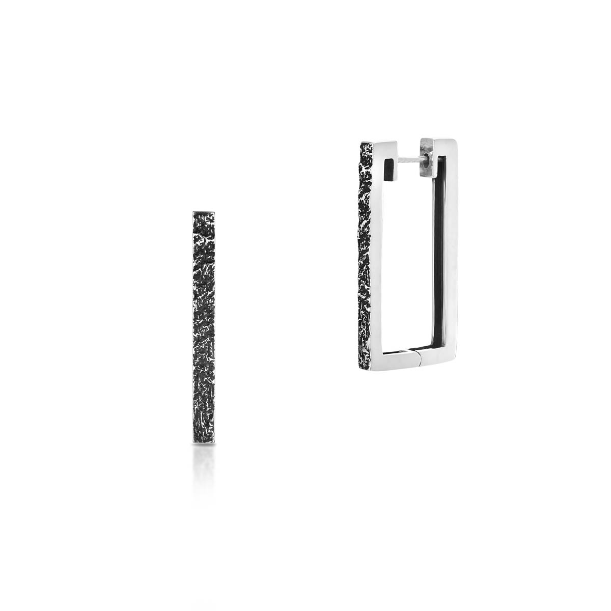 W.KRUK Kolczyki srebrne FREEDOM ELEMENTS