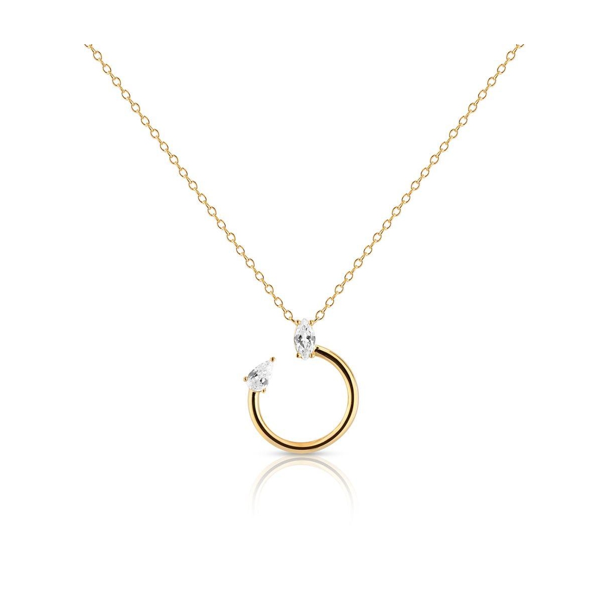 W.KRUK Naszyjnik srebrny pozłacany