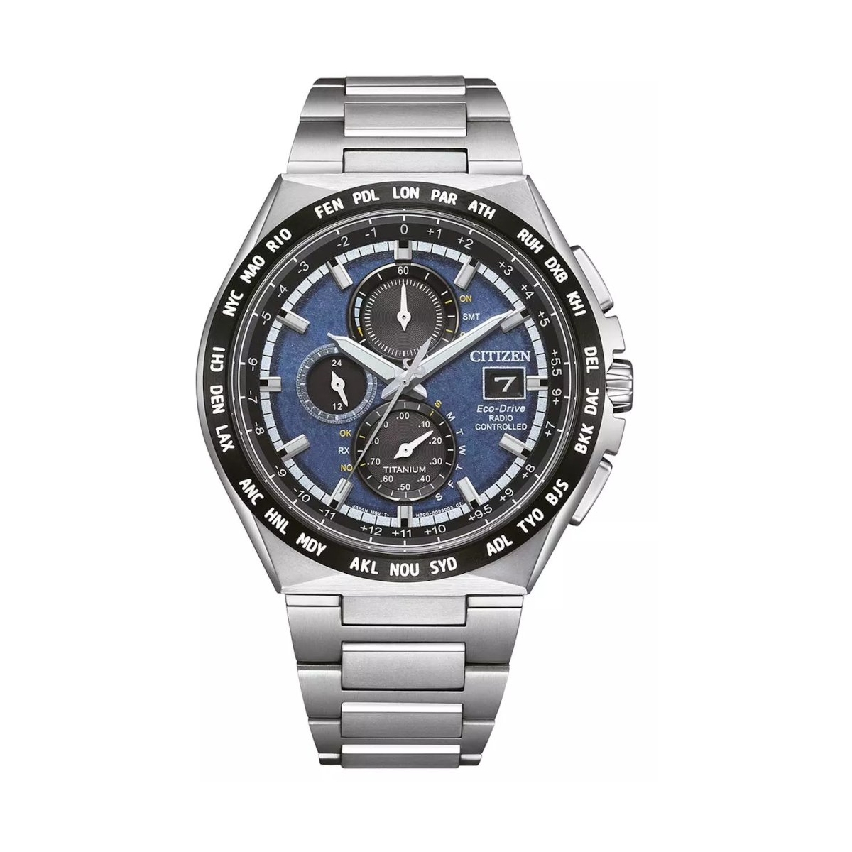 W.KRUK ZEGAREK CITIZEN RADIO CONTROLLED SUPER TITANIUM CHRONOGRAPH