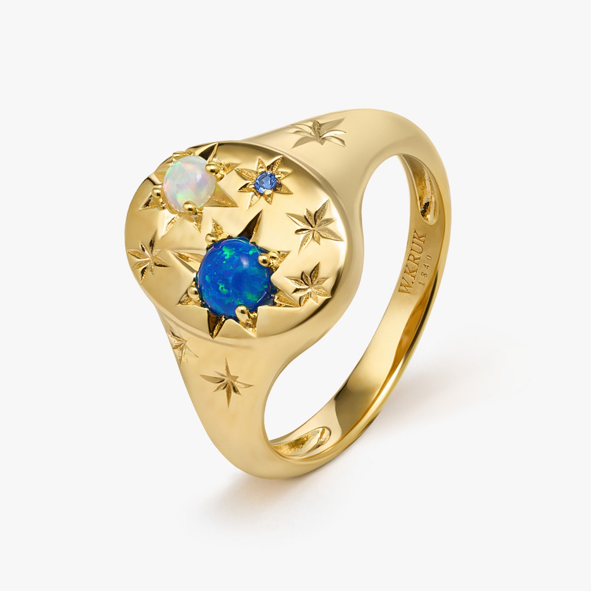 W.KRUK Pierścionek srebrny Alchemia