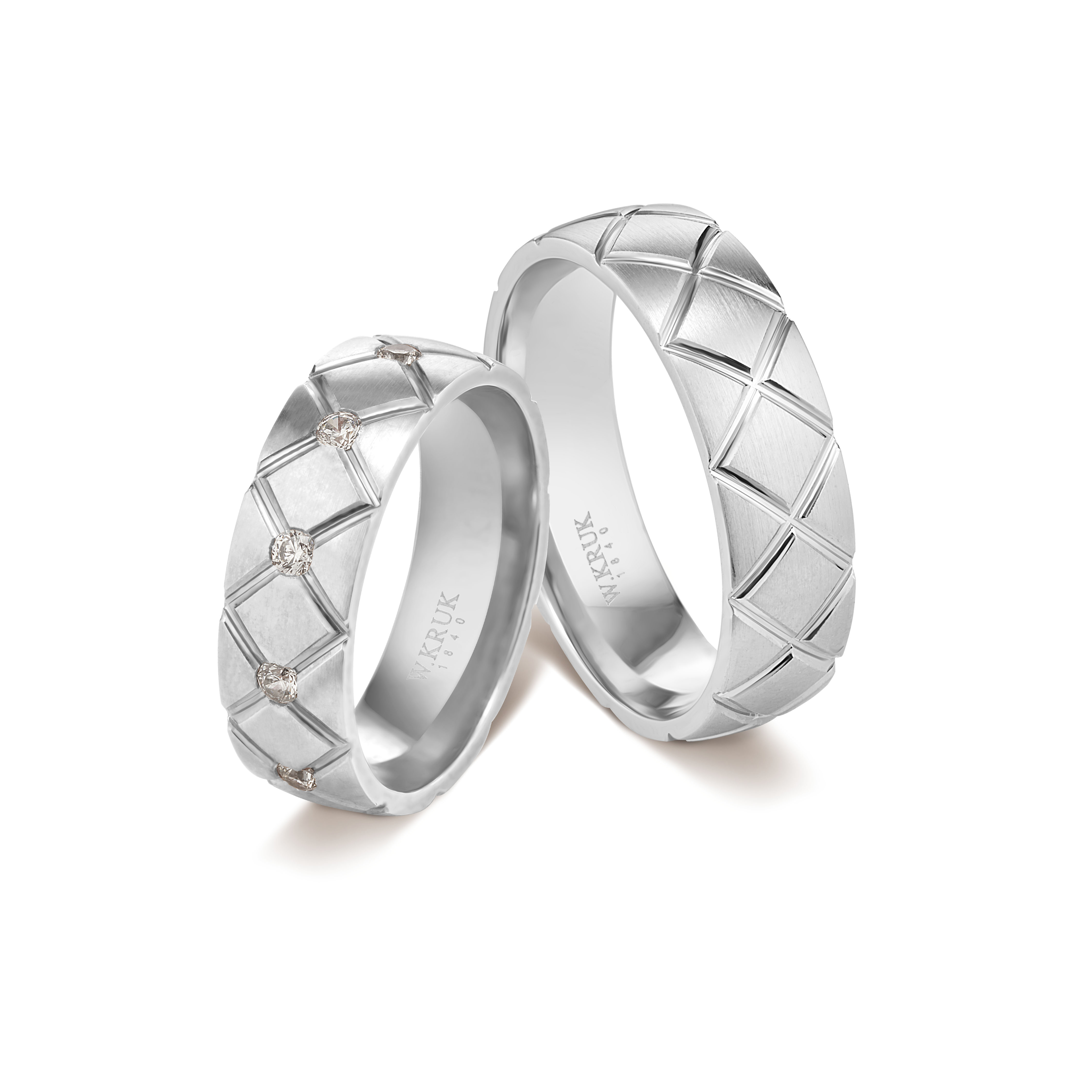 W.KRUK - Komplet obrączek złotych Royal