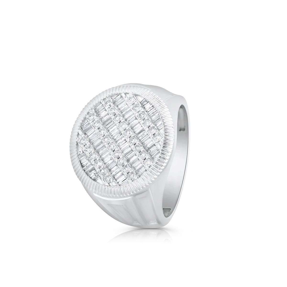 W.KRUK Pierścionek białe złoto