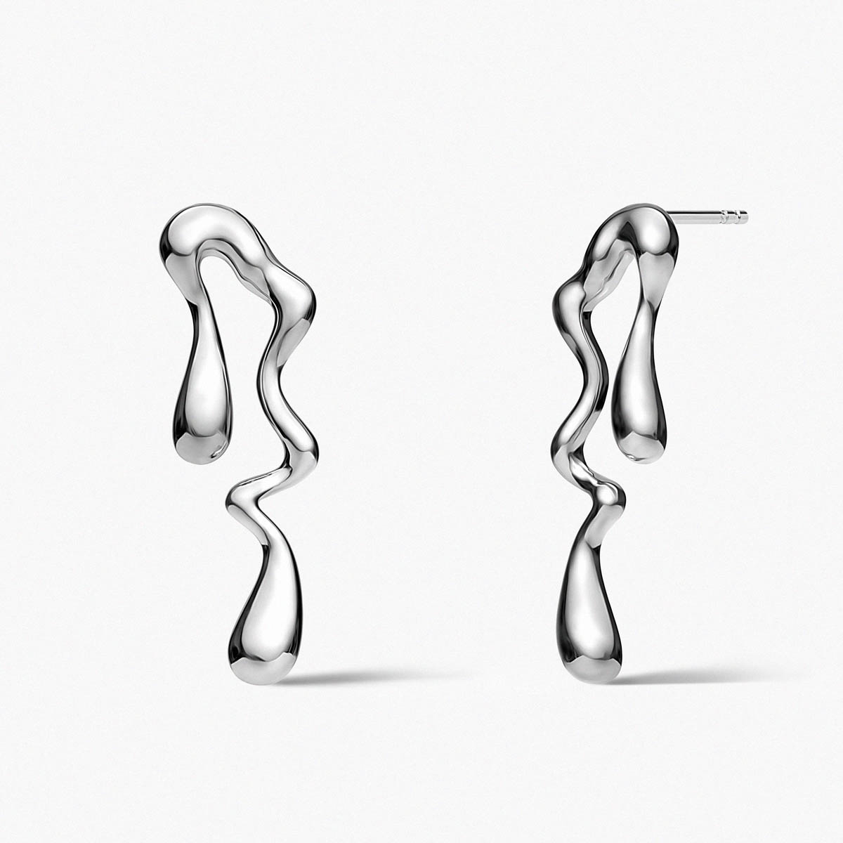 W.KRUK Kolczyki srebrne Modern