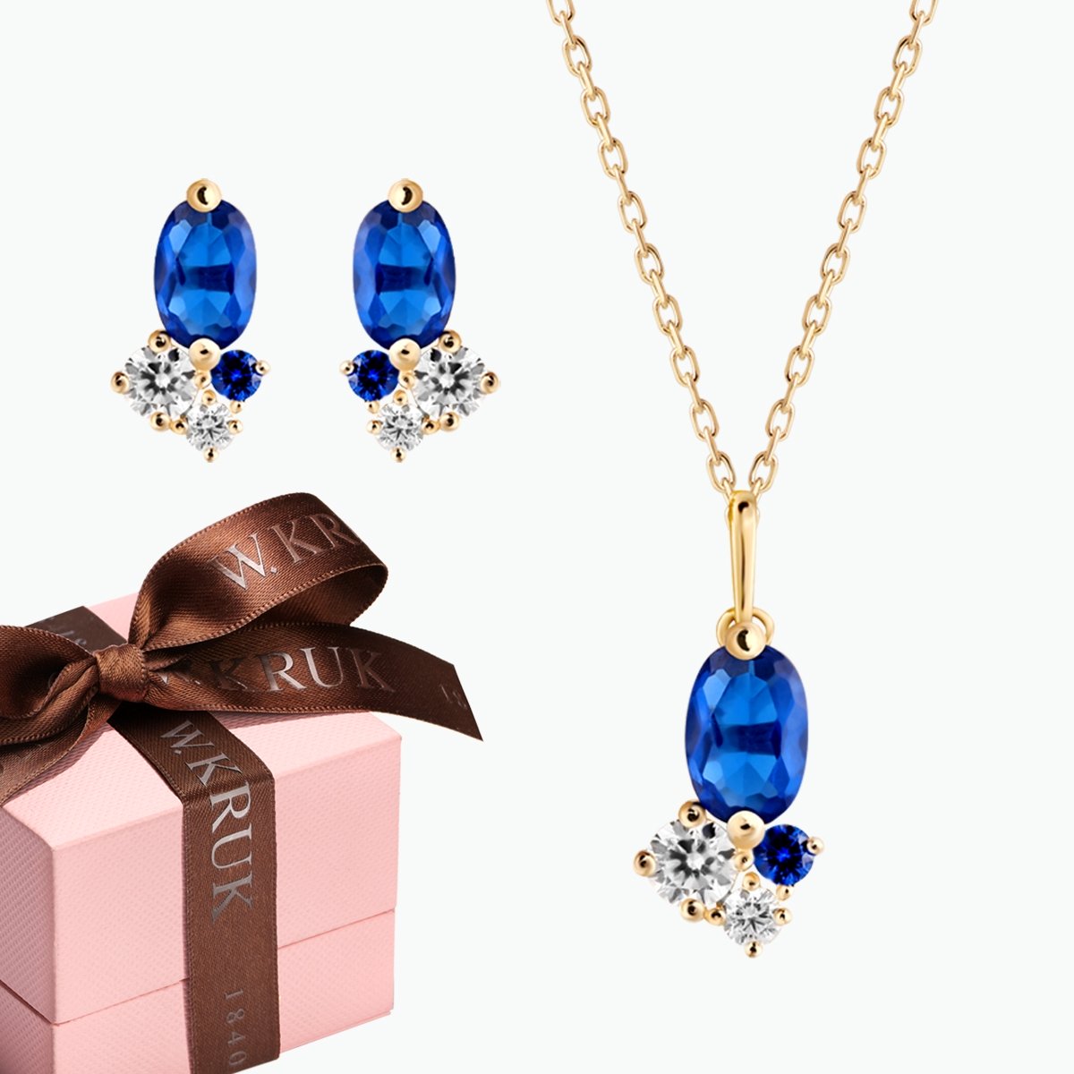 W.KRUK KOMPLET IMPRESJA GRANATOWY