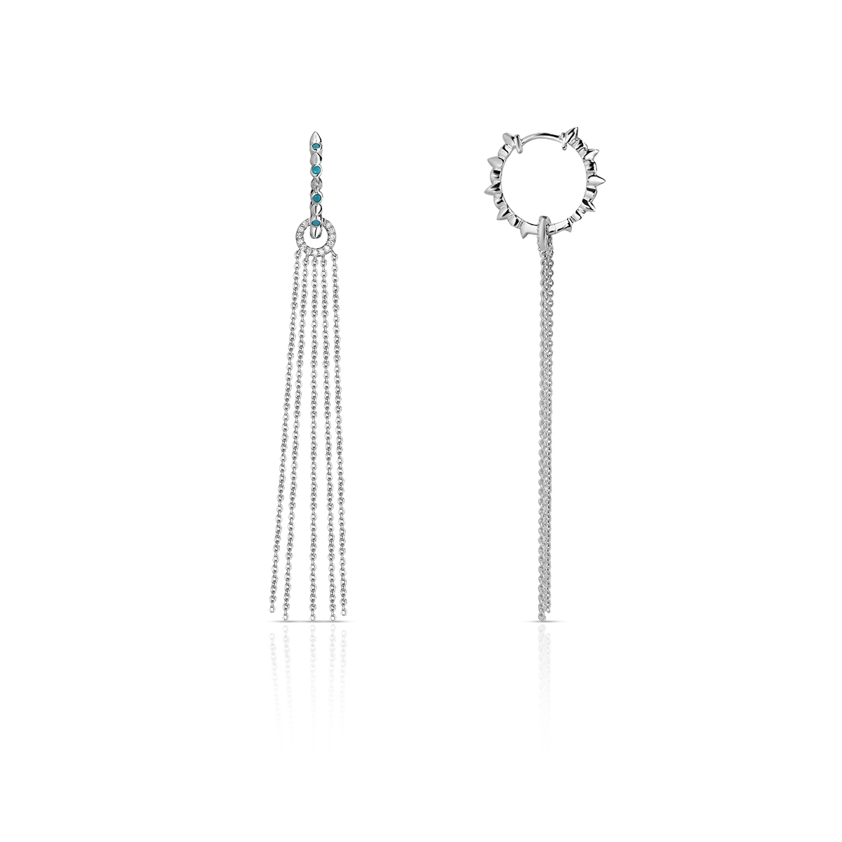 W.KRUK Kolczyki srebrne Laguna