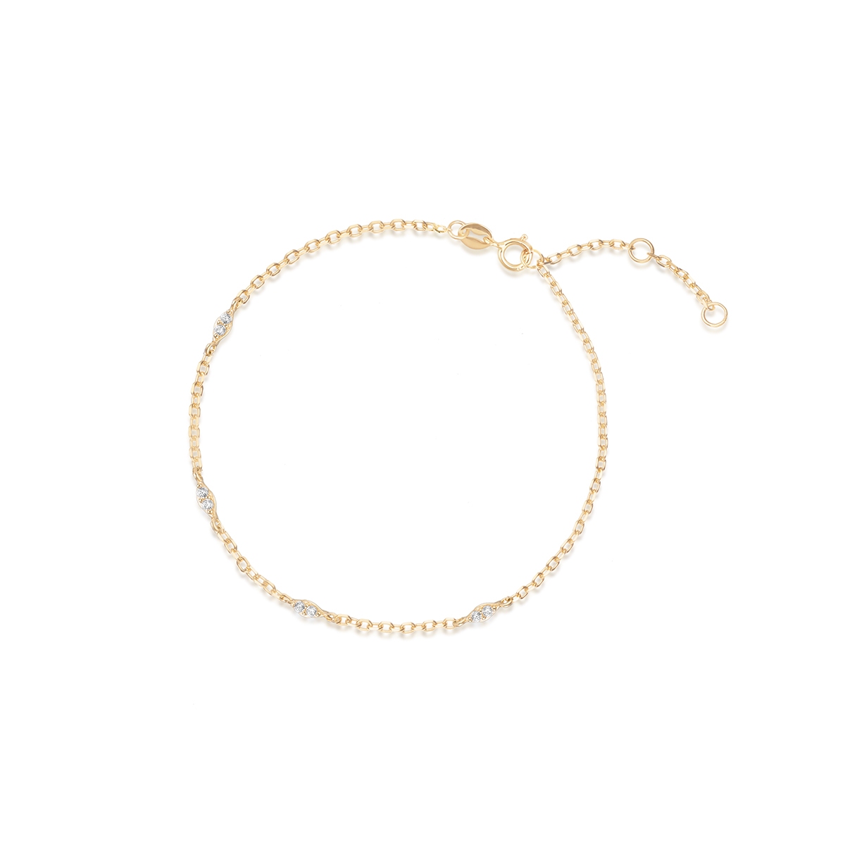 W.KRUK Bransoleta złota z cyrkoniami Ceremonials