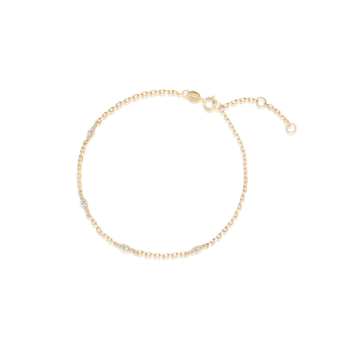 W.KRUK Bransoleta złota z cyrkoniami Ceremonials