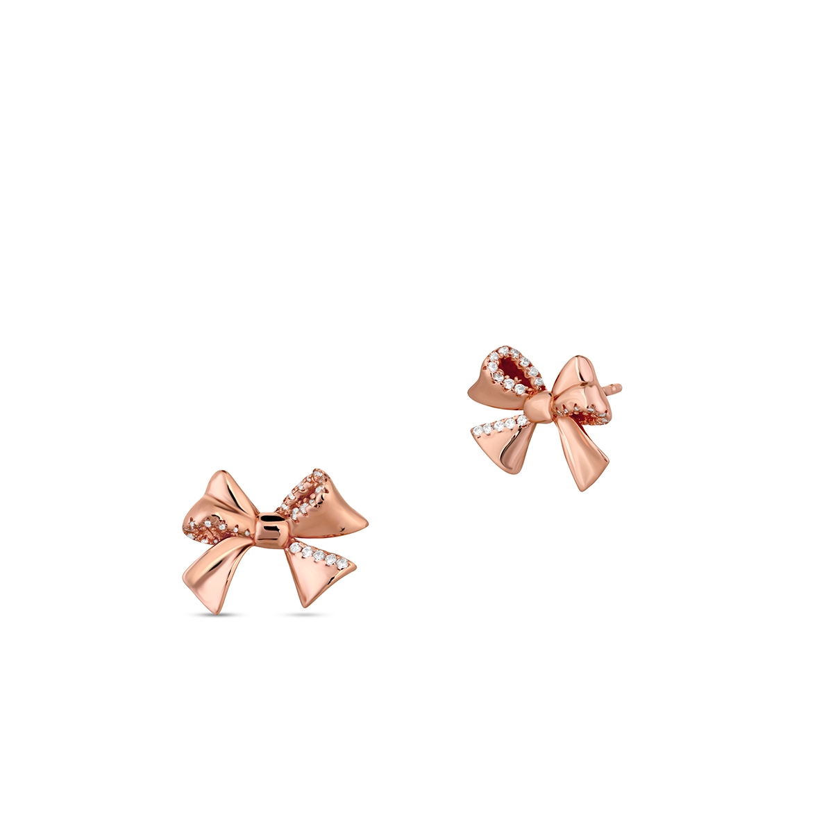 W.KRUK Kolczyki srebrne kokardy