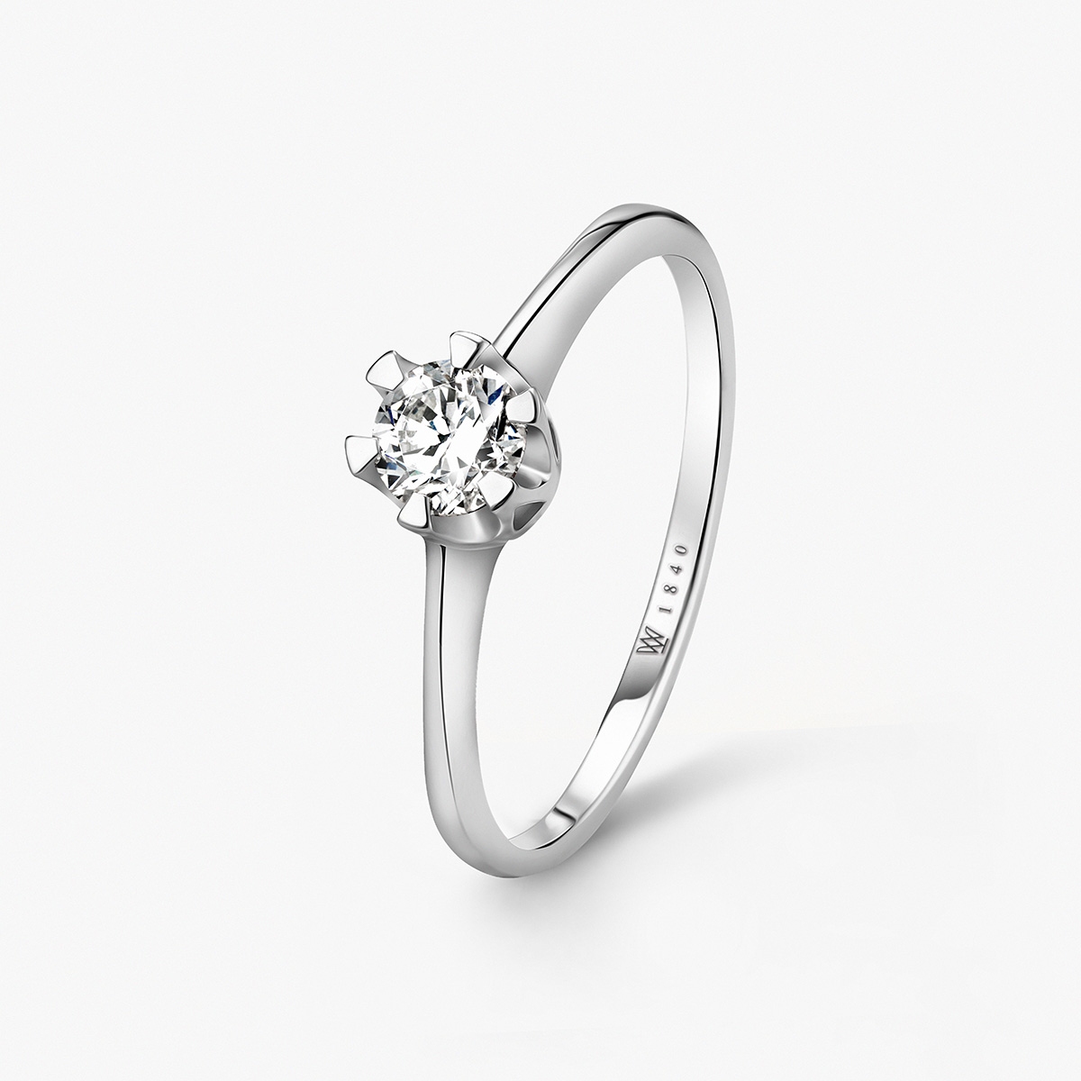 W.KRUK Pierścionek zaręczynowy złoty Jedyny
