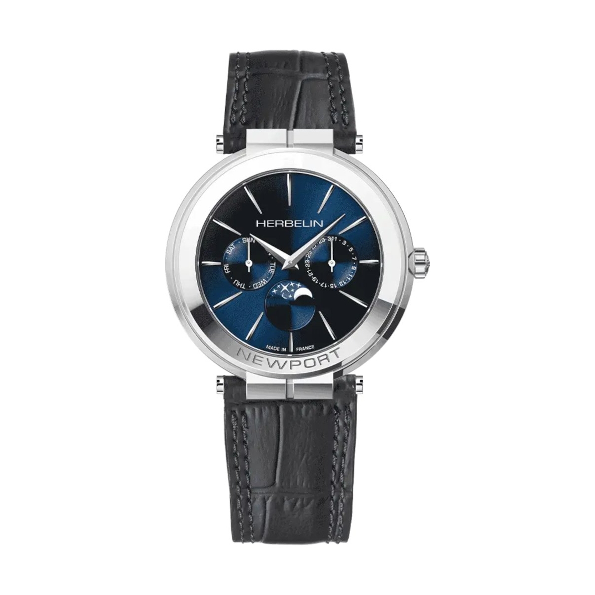 W.KRUK ZEGAREK HERBELIN NEWPORT SLIM MOONPHASE