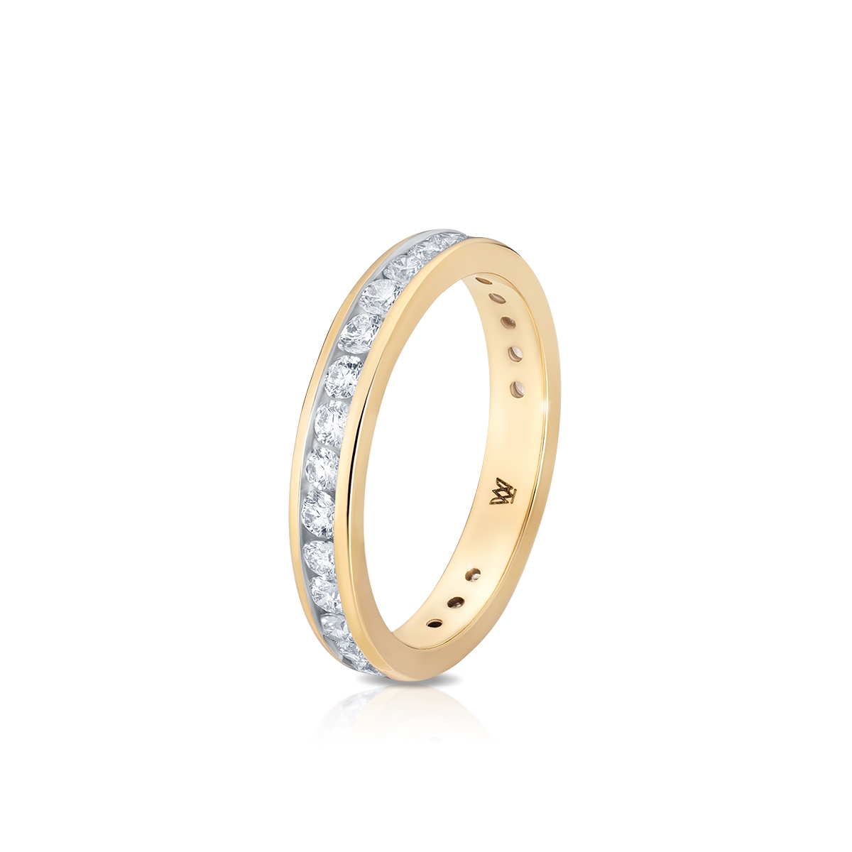 W.KRUK Pierścionek złoty z diamentami