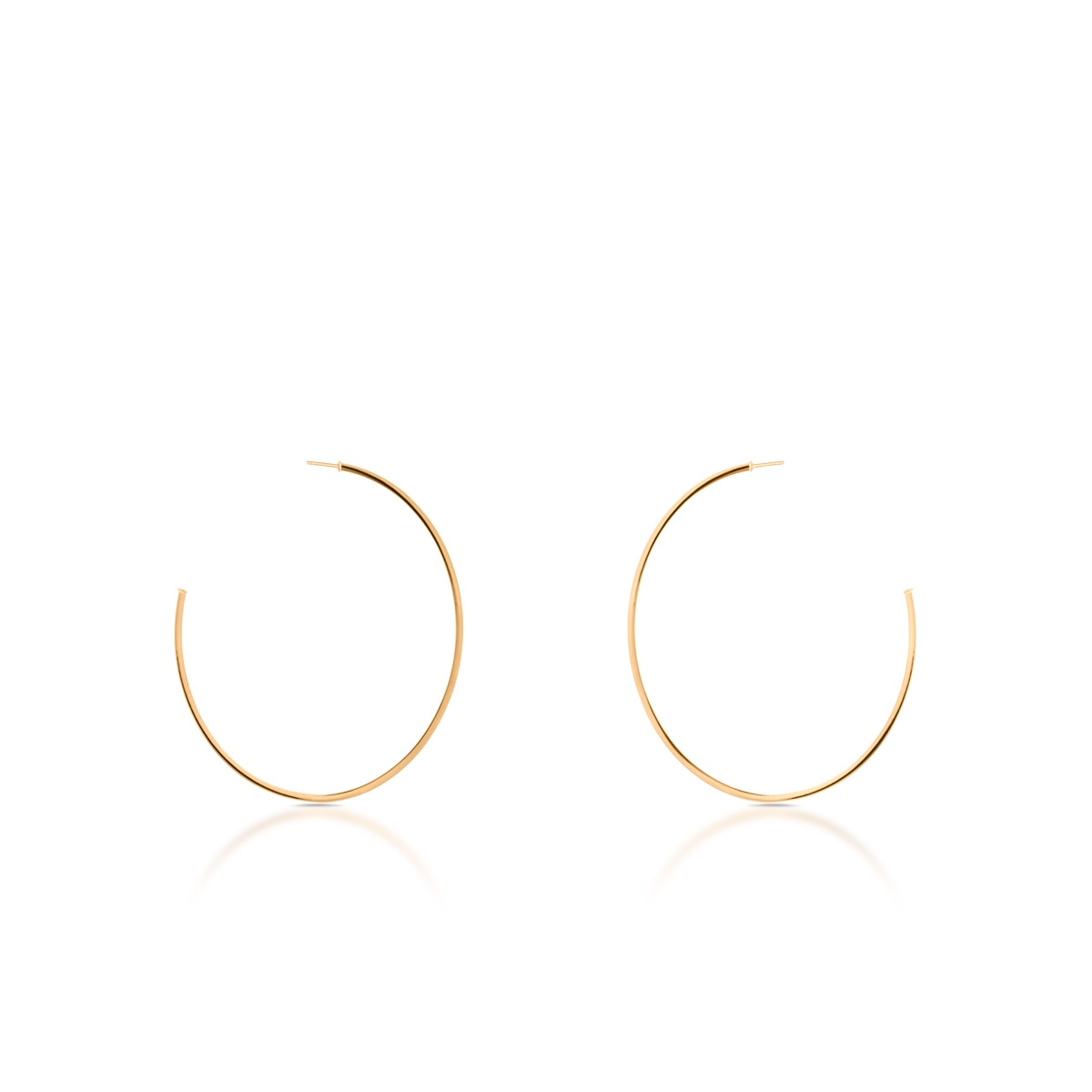 W.KRUK Kolczyki złote półkola