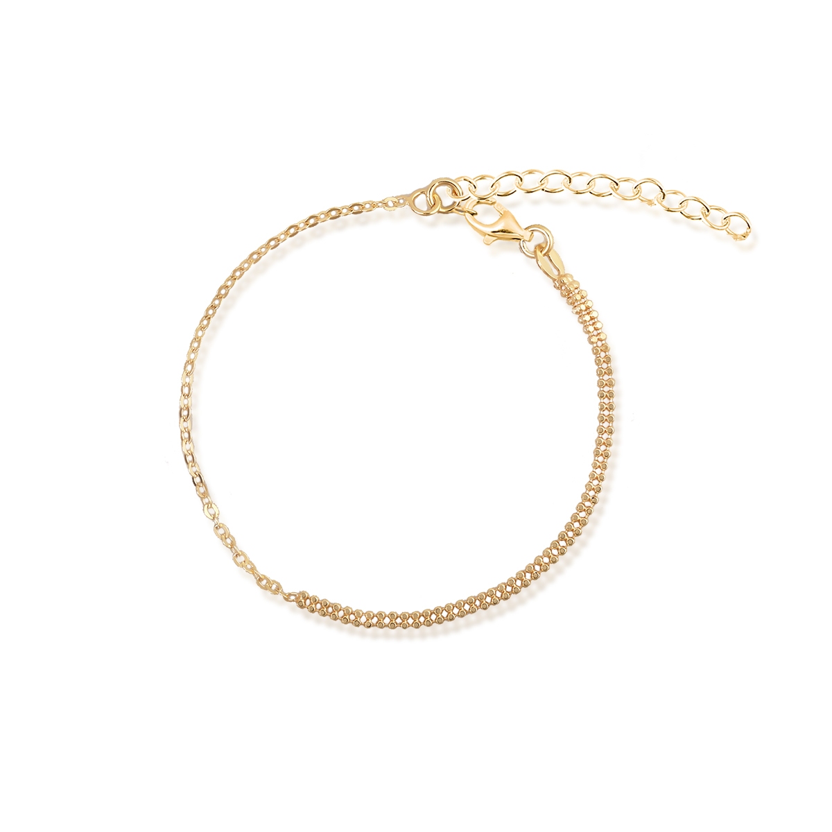 W.KRUK Bransoleta srebrna pozłacana