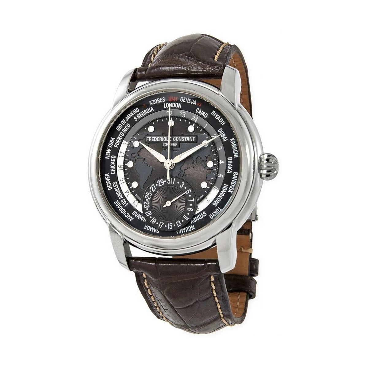 W.KRUK ZEGAREK FREDERIQUE CONSTANT CLASSICS WORLDTIMER MANUFACTURE