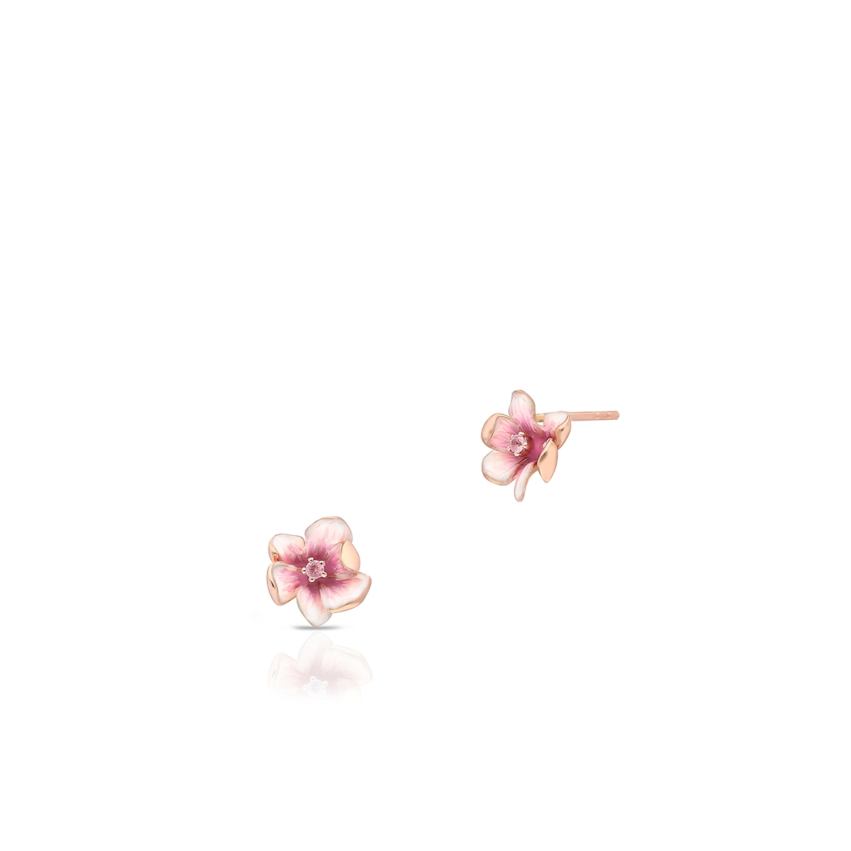 W.KRUK Kolczyki złote Kwiaty Nocy