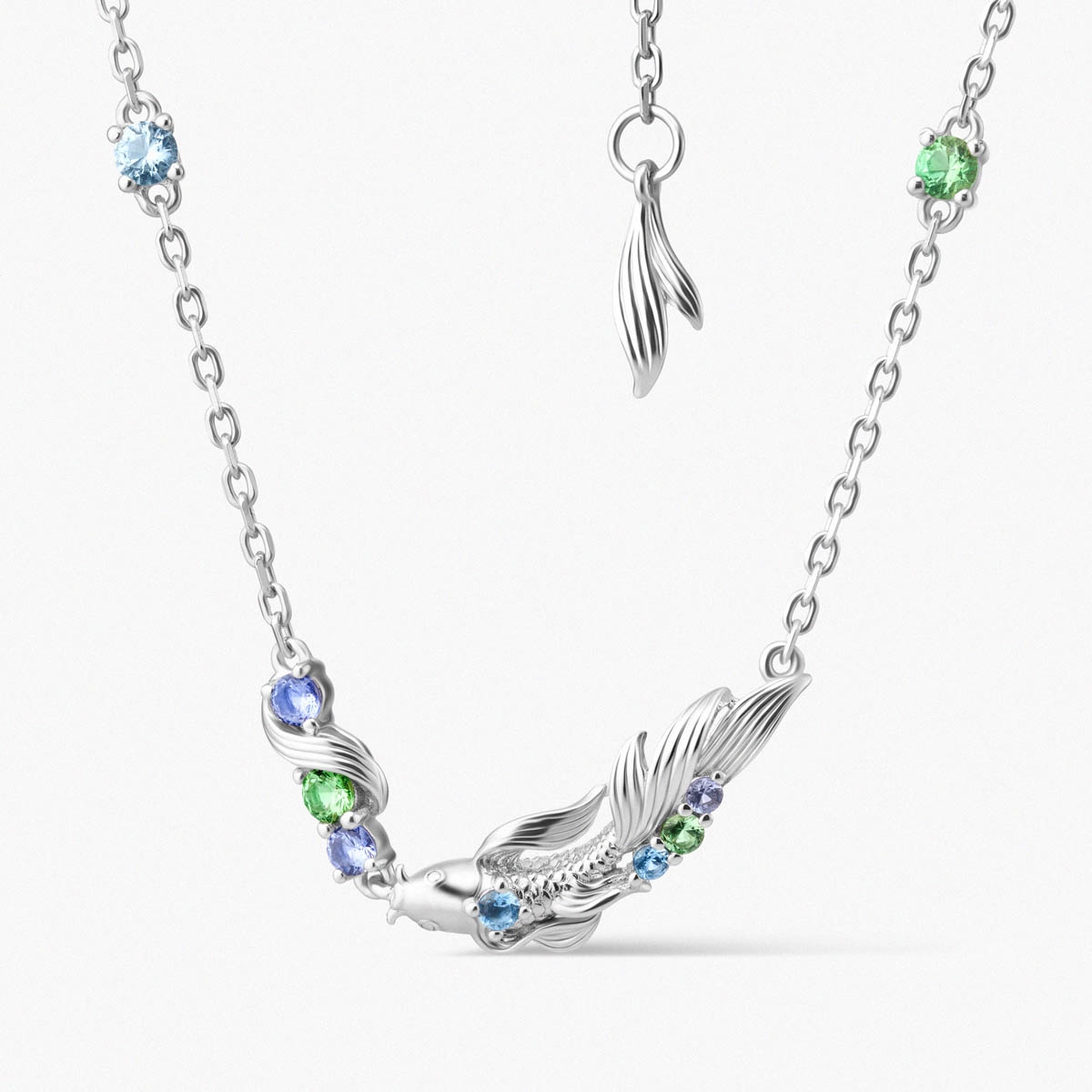 W.KRUK Naszyjnik srebrny KOI