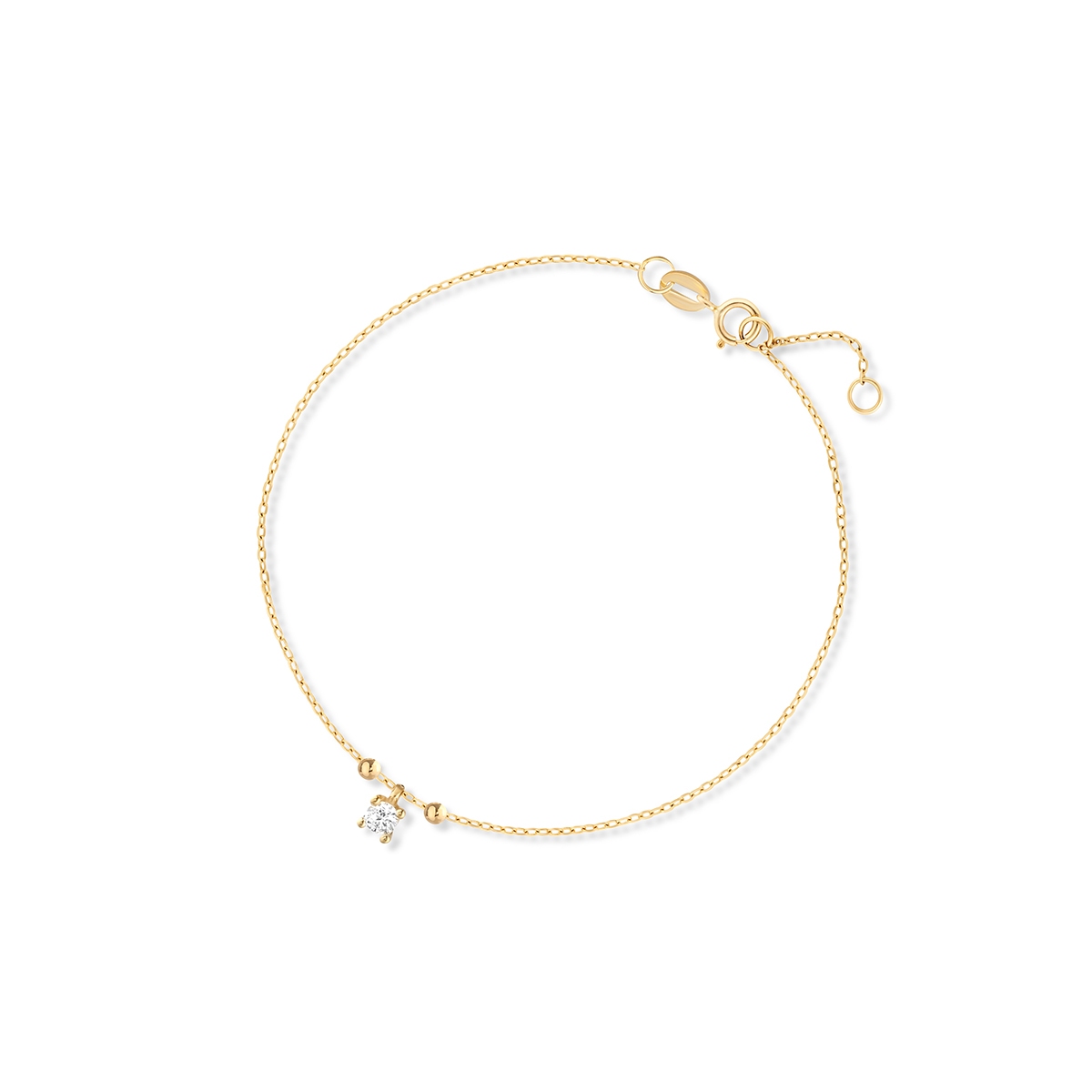 W.KRUK Bransoleta złota z cyrkonią