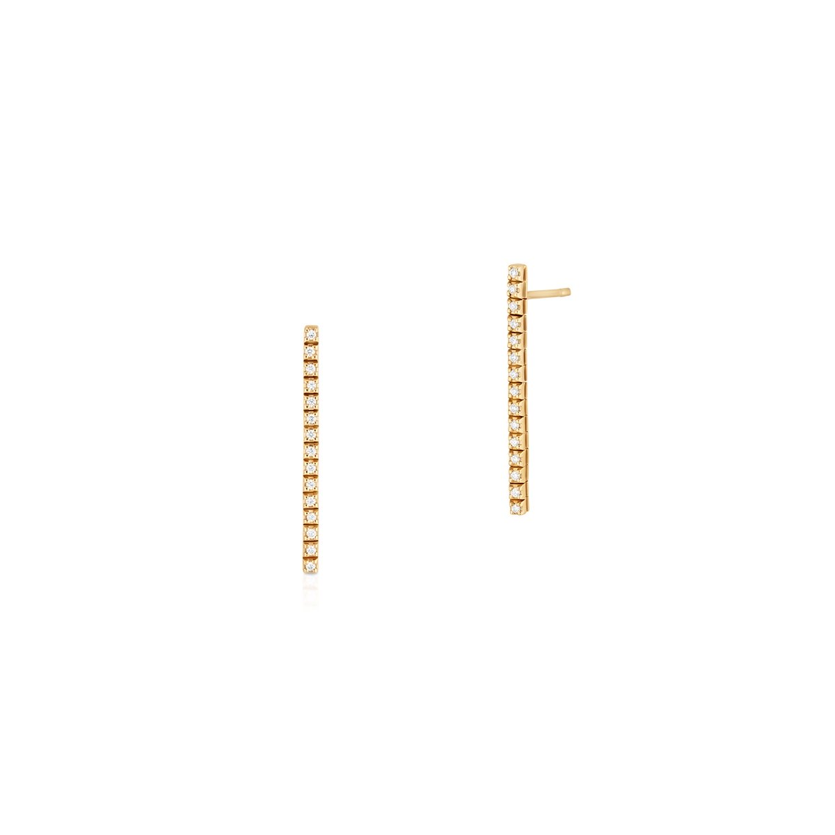 W.KRUK Kolczyki złote z brylantami